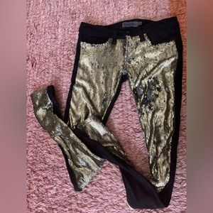 Frankie B stretch sequin pants
